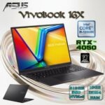 ASUS Vivobook 16X 16” WQXGA 144Hz IPS Laptop, Intel Core i9-13900H, NVIDIA RTX 4050 6GB, 16GB DDR4, 512GB NVMe PCIe 4.0 SSD, TB4, HDMI 2.1, WiFi 6E, Indie Black