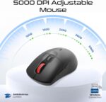 Promate ProCombo-15 Wireless Keyboard And Mouse Combo With Silent Keys Under 22dB, Ergonomic Design, 2.4GHz Connectivity, 5000 DPI Adjustable Mouse, Plug And Play Support