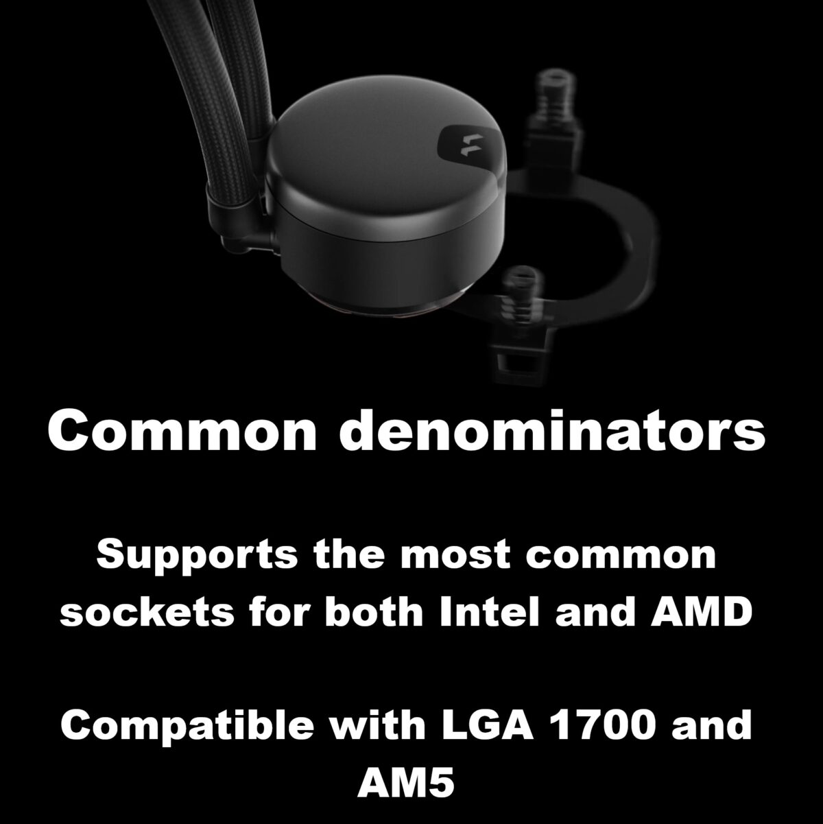 Fractal Lumen S24 RGB V2  ARGB Liquid Cooler With Six Addressable LEDs, Copper Cold Plate, Dual Aspect 12 RGB PWM Fans, Dark Stealth Mode, 400mm Tubes, And Wide Intel/AMD Socket Support | BLACK ~ FD-W-L1-S2412