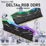 TEAMGROUP T-FORCE DELTAα RGB DDR5 64GB Ram KIT (2x 32GB) 6000MHz PC5-48000 CL38 1.35V , Aluminum Heatsink Optimized for AMD Expo , Intel XMP Compatible |BLACK ~ FF7D564G6000HC38JDC01