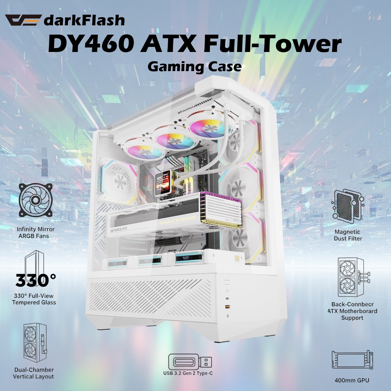 DY460 ATX Full-Tower Gaming Case