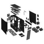 FD-C-DEF7X-01 FRACTAL DESIGN DEFINE 7 XL BLACK FULL TOWER GAMING CASE Fractal Design Define 7 XL Black Solid Full Tower Case With Dual-Layout Interior, E-ATX Compatibility, 18-Drive Storage Support, Massive Cooling Flexibility, Sound-Damped Panels , For Ai Gaming ,  Double Processor , Double Optical Drive,  Server Build 