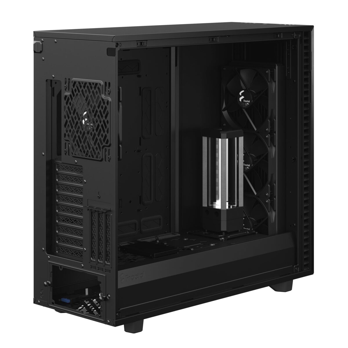 FD-C-DEF7X-01 FRACTAL DESIGN DEFINE 7 XL BLACK FULL TOWER GAMING CASE Fractal Design Define 7 XL Black Solid Full Tower Case With Dual-Layout Interior, E-ATX Compatibility, 18-Drive Storage Support, Massive Cooling Flexibility, Sound-Damped Panels , For Ai Gaming ,  Double Processor , Double Optical Drive,  Server Build 