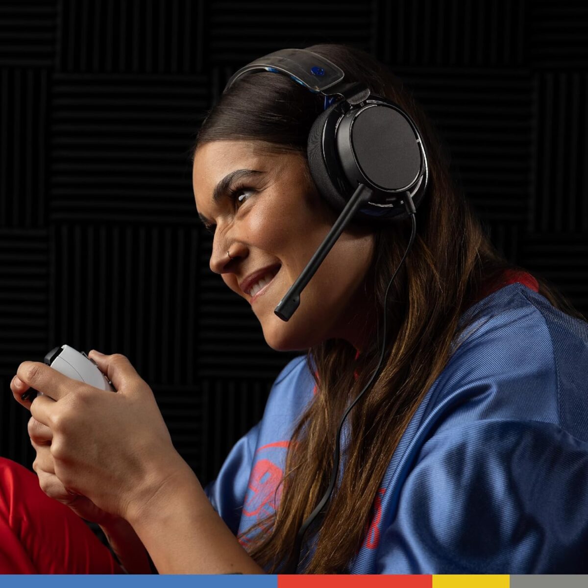 Skullcandy SLYR Pro Wired Gaming Headset With 50mm Drivers, Enhanced Sound Perception, AI Clear Voice Mic, Multi-Platform USB-C/3.5mm Support, 20h Battery, Lightweight Comfort | Black DigiHype ~ S6SPY-Q766