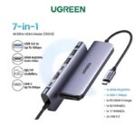 UGREEN CM195 USB-C Multifunction Adapter – 7-in-1 USB-C Hub with 4K HDMI & 100W PD (Space Gray)