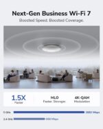 Cudy BE3600 Wi-Fi 7 Access Point With 2.5G PoE, Dual-Band 3570Mbps MLO, Quad-Core 2.0GHz CPU, MU-MIMO OFDMA, Mesh Roaming, 200 Devices | AP3600