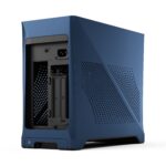FD-C-ERA2N-03 FRACTAL DESIGN ERA 2 MINI-ITX MIDNIGHT BLUE CASE Fractal Era 2 Midnight Blue Mini-ITX Case With Anodized Aluminum Body, Walnut Top Panel, PCIe 4.0 Riser, 280 Mm AIO Support, Dual Aspect PWM Fans, 4×2.5-Inch Drive Mounts, 3-Slot GPU Support ~ FD-C-ERA2N-03