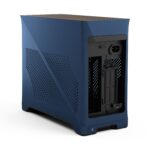 FD-C-ERA2N-03 FRACTAL DESIGN ERA 2 MINI-ITX MIDNIGHT BLUE CASE Fractal Era 2 Midnight Blue Mini-ITX Case With Anodized Aluminum Body, Walnut Top Panel, PCIe 4.0 Riser, 280 Mm AIO Support, Dual Aspect PWM Fans, 4×2.5-Inch Drive Mounts, 3-Slot GPU Support ~ FD-C-ERA2N-03