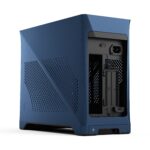 FD-C-ERA2N-03 FRACTAL DESIGN ERA 2 MINI-ITX MIDNIGHT BLUE CASE Fractal Era 2 Midnight Blue Mini-ITX Case With Anodized Aluminum Body, Walnut Top Panel, PCIe 4.0 Riser, 280 Mm AIO Support, Dual Aspect PWM Fans, 4×2.5-Inch Drive Mounts, 3-Slot GPU Support ~ FD-C-ERA2N-03