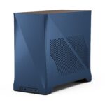 FD-C-ERA2N-03 FRACTAL DESIGN ERA 2 MINI-ITX MIDNIGHT BLUE CASE Fractal Era 2 Midnight Blue Mini-ITX Case With Anodized Aluminum Body, Walnut Top Panel, PCIe 4.0 Riser, 280 Mm AIO Support, Dual Aspect PWM Fans, 4×2.5-Inch Drive Mounts, 3-Slot GPU Support ~ FD-C-ERA2N-03