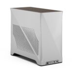 Fractal Era 2 Silver Mini-ITX PC Case With Anodized Aluminum Body, Walnut Top Panel, PCIe 4.0 Riser, 280 Mm AIO Support, Dual Aspect PWM Fans, 4×2.5-Inch Drive Mounts, 3-Slot GPU Compatibility ~ FD-C-ERA2N-01