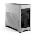 Fractal Era 2 Silver Mini-ITX PC Case With Anodized Aluminum Body, Walnut Top Panel, PCIe 4.0 Riser, 280 Mm AIO Support, Dual Aspect PWM Fans, 4×2.5-Inch Drive Mounts, 3-Slot GPU Compatibility ~ FD-C-ERA2N-01