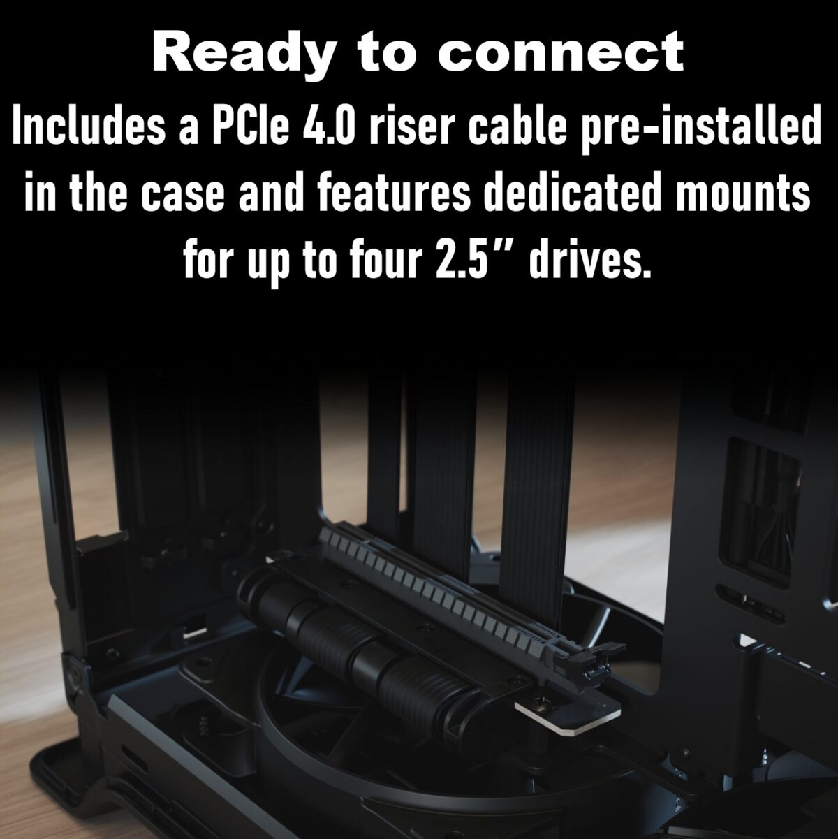 FD-C-ERA2N-03 FRACTAL DESIGN ERA 2 MINI-ITX MIDNIGHT BLUE CASE Fractal Era 2 Midnight Blue Mini-ITX Case With Anodized Aluminum Body, Walnut Top Panel, PCIe 4.0 Riser, 280 Mm AIO Support, Dual Aspect PWM Fans, 4×2.5-Inch Drive Mounts, 3-Slot GPU Support ~ FD-C-ERA2N-03