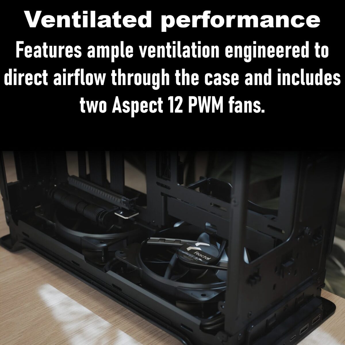 FD-C-ERA2N-01 FRACTAL DESIGN ERA 2 MINI-ITX SILVER CASE Fractal Era 2 Silver Mini-ITX PC Case With Anodized Aluminum Body, Walnut Top Panel, PCIe 4.0 Riser, 280 Mm AIO Support, Dual Aspect PWM Fans, 4×2.5-Inch Drive Mounts, 3-Slot GPU Compatibility ~ FD-C-ERA2N-01