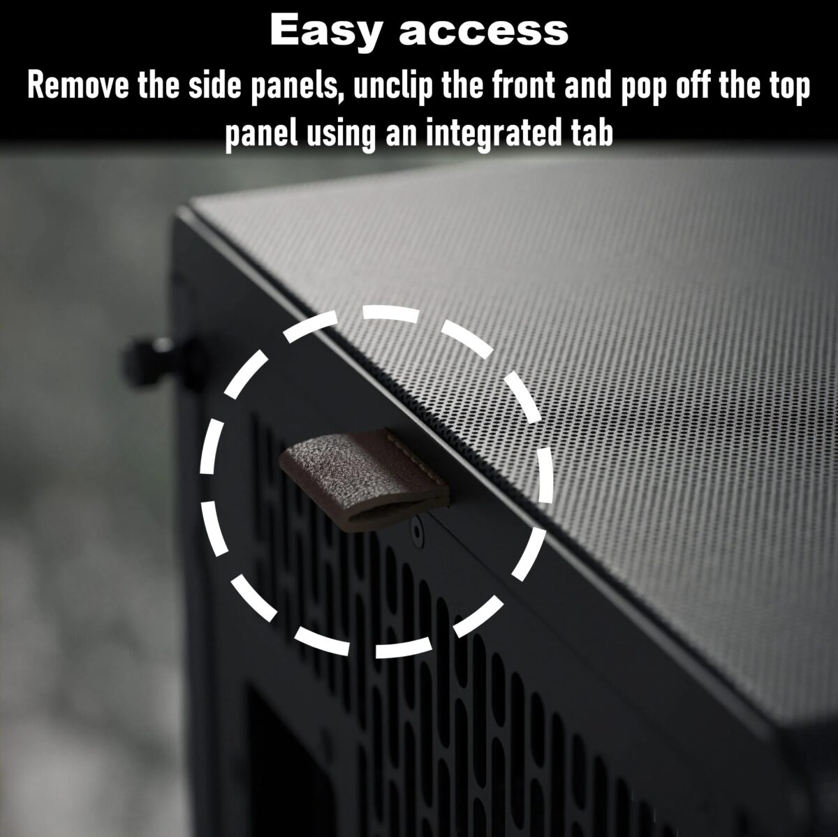 FD-C-NOR1X-02 Fractal North XL Mid-Tower GAMING CASE CHARCOAL DARK TINT Fractal North XL Charcoal Black TG Dark PC Case – Tempered Glass Side Panel , E-ATX Support, 420 mm Radiator Capacity, 413 mm GPU Clearance, 3× 140 mm Aspect PWM Fans, Premium Mesh & Wood Design ~ FD-C-NOR1X-02