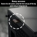 FD-C-NOR1X-02 Fractal North XL Mid-Tower GAMING CASE CHARCOAL DARK TINT Fractal North XL Charcoal Black TG Dark PC Case – Tempered Glass Side Panel , E-ATX Support, 420 mm Radiator Capacity, 413 mm GPU Clearance, 3× 140 mm Aspect PWM Fans, Premium Mesh & Wood Design ~ FD-C-NOR1X-02