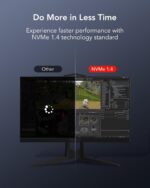 Lexar NM610 PRO 500GB NVMe SSD M.2 2280 With PCIe Gen3x4 Interface, Up To 3300MB/s Read Speed, NVMe 1.4 Technology, Compact Design, High Endurance 120TBW