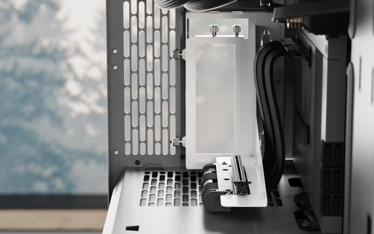 Fractal Flex 2 Vertical GPU Bracket With PCIe 4.0 X16 Riser, 195mm Cable, 4-Slot GPU Support, Bridgeless ATX Case Compatibility |  Black ~ FD-A-FLX2-001 