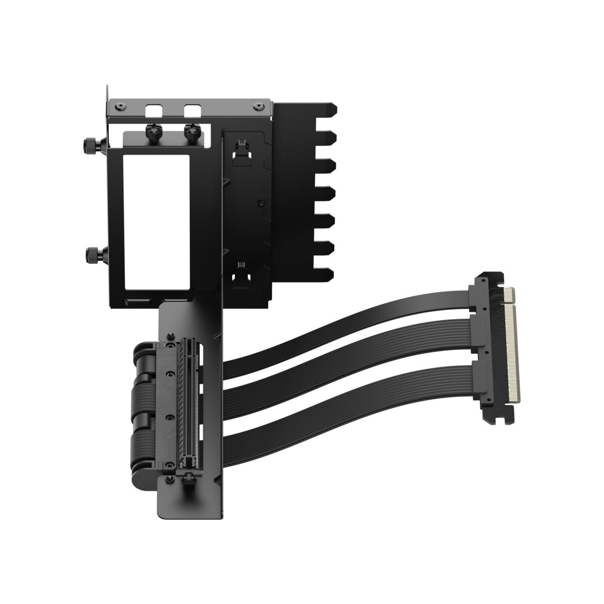 Fractal Flex 2 Vertical GPU Bracket With PCIe 4.0 X16 Riser, 195mm Cable, 4-Slot GPU Support, Bridgeless ATX Case Compatibility |  Black ~ FD-A-FLX2-001 