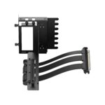 Fractal Flex 2 Vertical GPU Bracket With PCIe 4.0 X16 Riser, 195mm Cable, 4-Slot GPU Support, Bridgeless ATX Case Compatibility | Black ~ FD-A-FLX2-001