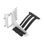 Fractal Flex 2 Vertical GPU Bracket With PCIe 4.0 X16 Riser, 195mm Cable, 4-Slot GPU Support, Bridgeless ATX Case Compatibility | WHITE ~ FD-A-FLX2-002