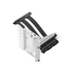 Fractal Flex 2 Vertical GPU Bracket With PCIe 4.0 X16 Riser, 195mm Cable, 4-Slot GPU Support, Bridgeless ATX Case Compatibility | WHITE ~ FD-A-FLX2-002