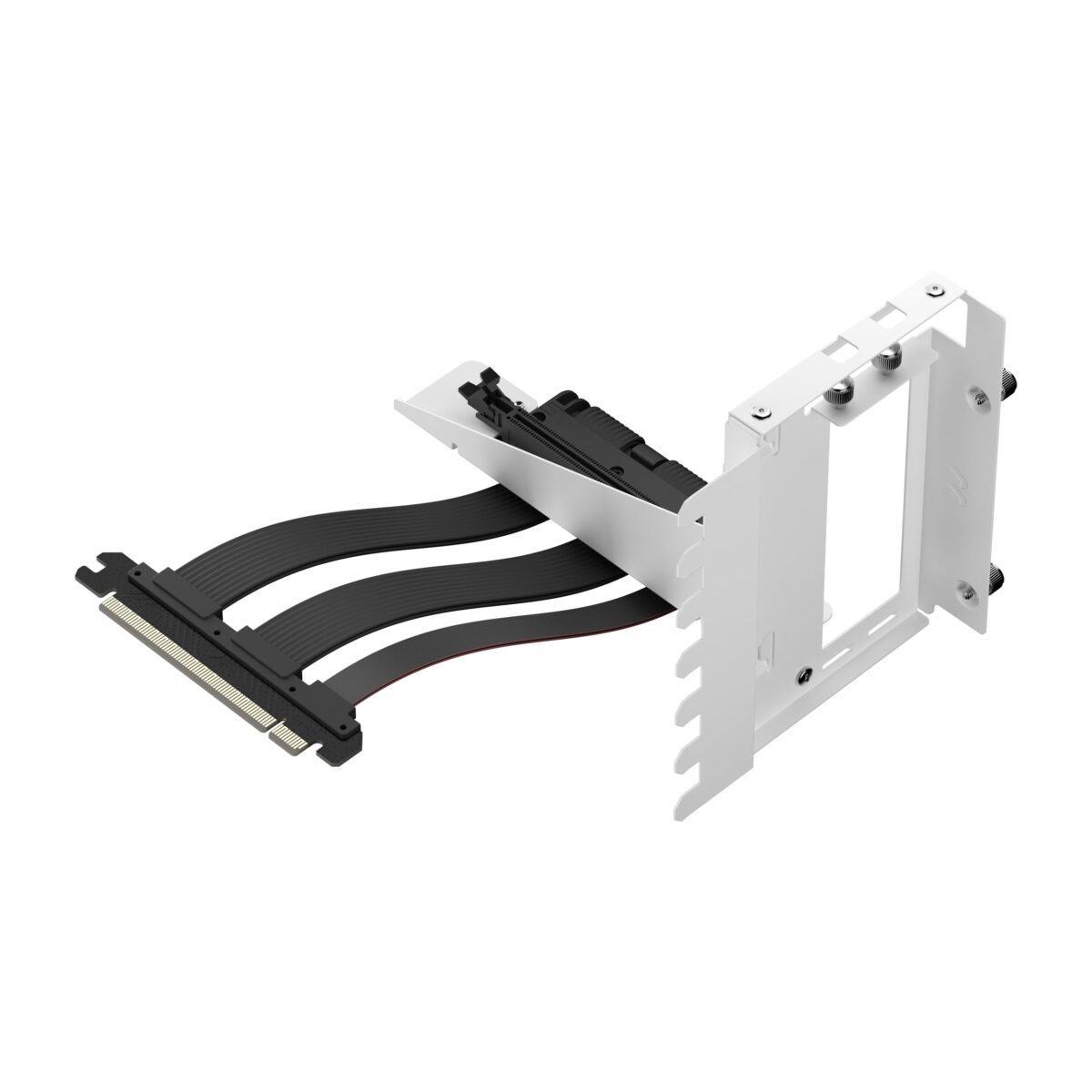 Fractal Flex 2 Vertical GPU Bracket With PCIe 4.0 X16 Riser, 195mm Cable, 4-Slot GPU Support, Bridgeless ATX Case Compatibility | WHITE ~ FD-A-FLX2-002