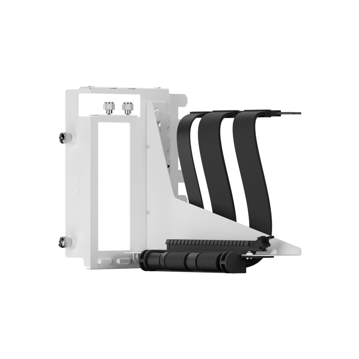 Fractal Flex 2 Vertical GPU Bracket With PCIe 4.0 X16 Riser, 195mm Cable, 4-Slot GPU Support, Bridgeless ATX Case Compatibility | WHITE ~ FD-A-FLX2-002