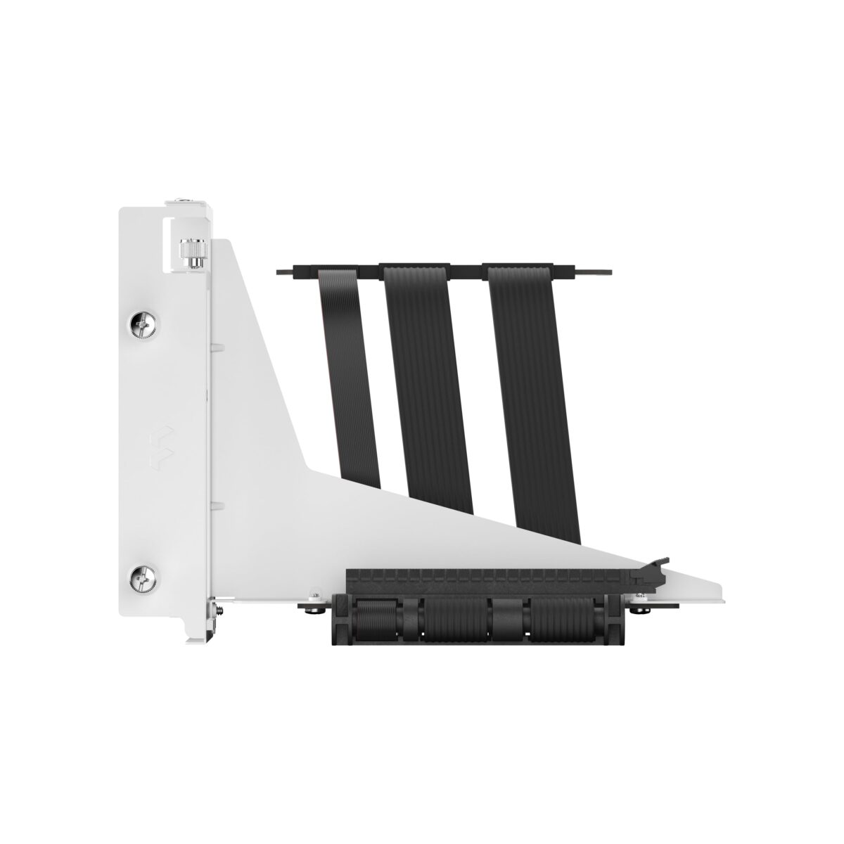 Fractal Flex 2 Vertical GPU Bracket With PCIe 4.0 X16 Riser, 195mm Cable, 4-Slot GPU Support, Bridgeless ATX Case Compatibility | WHITE ~ FD-A-FLX2-002
