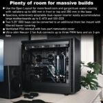 FD-C-DEF7X-01 FRACTAL DESIGN DEFINE 7 XL BLACK FULL TOWER GAMING CASE Fractal Design Define 7 XL Black Solid Full Tower Case With Dual-Layout Interior, E-ATX Compatibility, 18-Drive Storage Support, Massive Cooling Flexibility, Sound-Damped Panels , For Ai Gaming ,  Double Processor , Double Optical Drive,  Server Build 