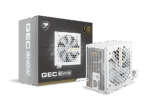 Cougar GEC Snow 750 Gold PSU – High-Efficiency 80Plus 230V EU Power, DC-To-DC Stability, Ultra-Silent 120mm Fan, Single 12V Rail, PCIe 4.0 Support, Full Protections, White Compact Design
