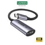 UGREEN USB-C to DisplayPort 8K Adapter Cable 10cm – Thunderbolt 4/3 Compatible, 8K@60Hz, HDR, G-Sync, FreeSync, Braided Design - Image 9