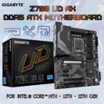 9MZ79UDAX-00-G11 GIGABYTE Z790 UD AX DDR5 MOTHERBOARD GIGABYTE Z790 UD AX  DDR5 ATX Motherboard – LGA1700 Support for Intel 14th/13th/12th Gen CPUs, DDR5 7600(O.C.), PCIe 5.0 x16, Triple M.2 PCIe 4.0, Wi-Fi 6E + 2.5GbE LAN, USB-C 20Gbps, Q-Flash Plus, Smart Fan 6