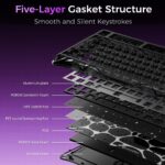 GravaStar Mercury V75 Lite Transparent 75% Mechanical Keyboard with RGB Blackcore HE Magnetic Switch Keyboard, Wired Low-Latency, 0.01mm Precision, Adjustable Actuation, Rapid Trigger, Hot-Swappable, Windows & macOS ,| Transparent Black