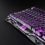 GravaStar Mercury V75 Lite Transparent 75% Mechanical Keyboard with RGB Blackcore HE Magnetic Switch Keyboard, Wired Low-Latency, 0.01mm Precision, Adjustable Actuation, Rapid Trigger, Hot-Swappable, Windows & macOS ,| Transparent Black