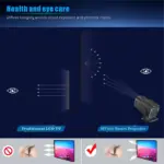 LED SOURCE Multimedia Projector Full HD 1080P with 4K Decoding, Android 11, 300 ANSI Lumens, WiFi 6, Built-In Speaker, HDMI & USB - Image 4