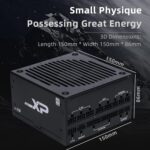 SAMA XP1000 1000W ATX 3.0 Power Supply With 80 Plus Platinum Efficiency PCIe 5.0 12VHPWR Fully Modular Design ECO 140mm Fan And RTX 4090 Support