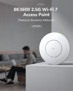 Cudy BE3600 Wi-Fi 7 Access Point With 2.5G PoE, Dual-Band 3570Mbps MLO, Quad-Core 2.0GHz CPU, MU-MIMO OFDMA, Mesh Roaming, 200 Devices | AP3600