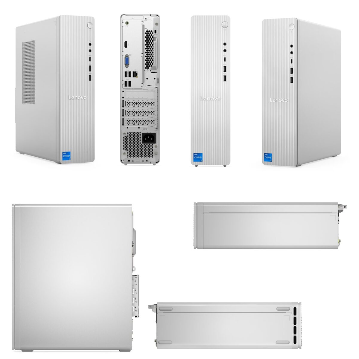 Lenovo IdeaCentre Tower 08IRR9 - Intel® Core i7-14700 | 32GB DDR5 RAM , 1TB SSD NVMe | Intel® UHD Graphics 770 | Wi-Fi® 6, BT5.2 | HDMI 2.1, USB-C, 260W PSU | Windows 11 | Luna Grey (8.2L) 