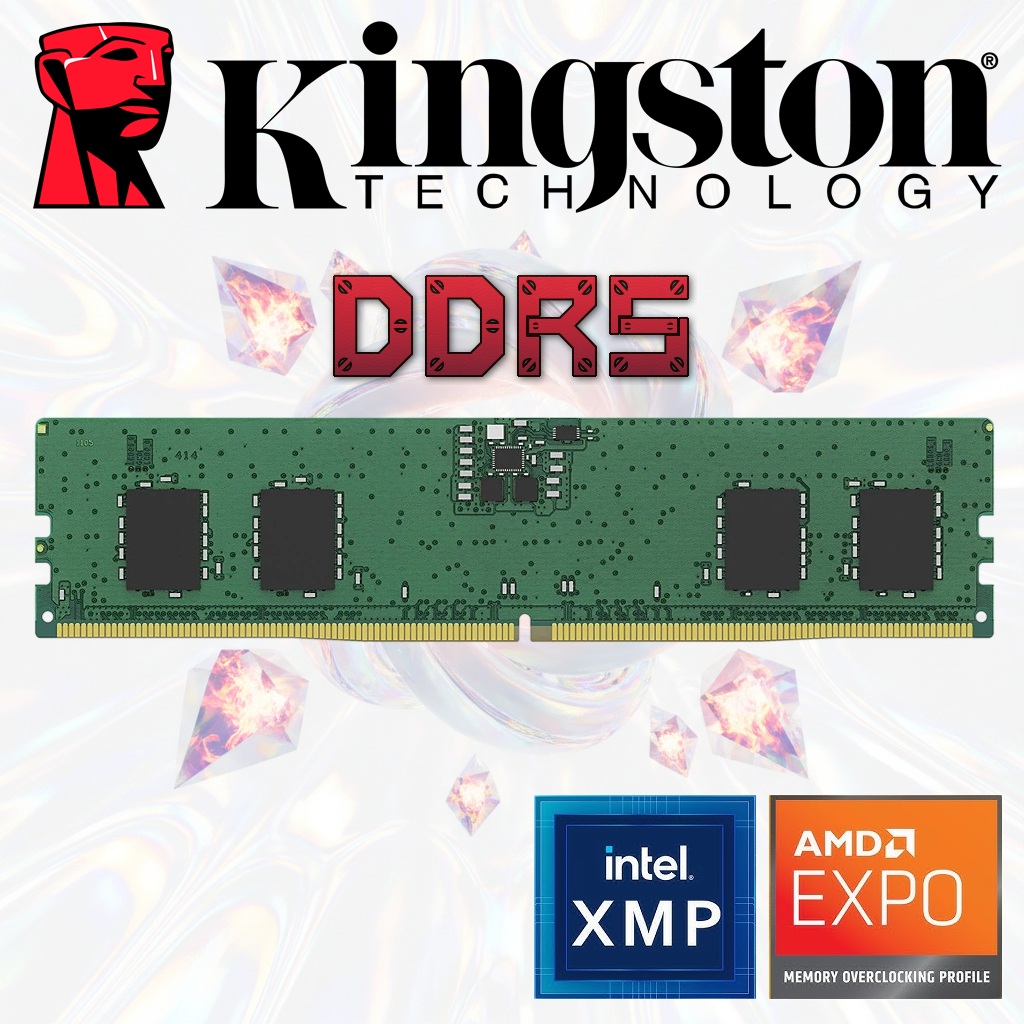 Kingston 8GB DDR5 5600MT/s Desktop Memory CL46 Non-ECC Unbuffered DIMM 1.1V 288-Pin With Intel XMP & AMP EXPO Compatibility | KCP556US6-8