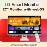 LG  27-Inch Smart FHD IPS Computer Monitor With webOS 23 , 100Hz, Built-in Speaker, sRGB 99%, Airplay, Bluetooth, Screen Share, AirPlay 2, Bluetooth, Remote Control | WHITE ~ 27U511SA-W