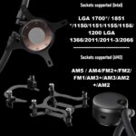 Fractal Lumen S24 RGB V2  ARGB Liquid Cooler With Six Addressable LEDs, Copper Cold Plate, Dual Aspect 12 RGB PWM Fans, Dark Stealth Mode, 400mm Tubes, And Wide Intel/AMD Socket Support | BLACK ~ FD-W-L1-S2412