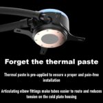 Fractal Lumen S24 RGB V2  ARGB Liquid Cooler With Six Addressable LEDs, Copper Cold Plate, Dual Aspect 12 RGB PWM Fans, Dark Stealth Mode, 400mm Tubes, And Wide Intel/AMD Socket Support | BLACK ~ FD-W-L1-S2412 - Image 6