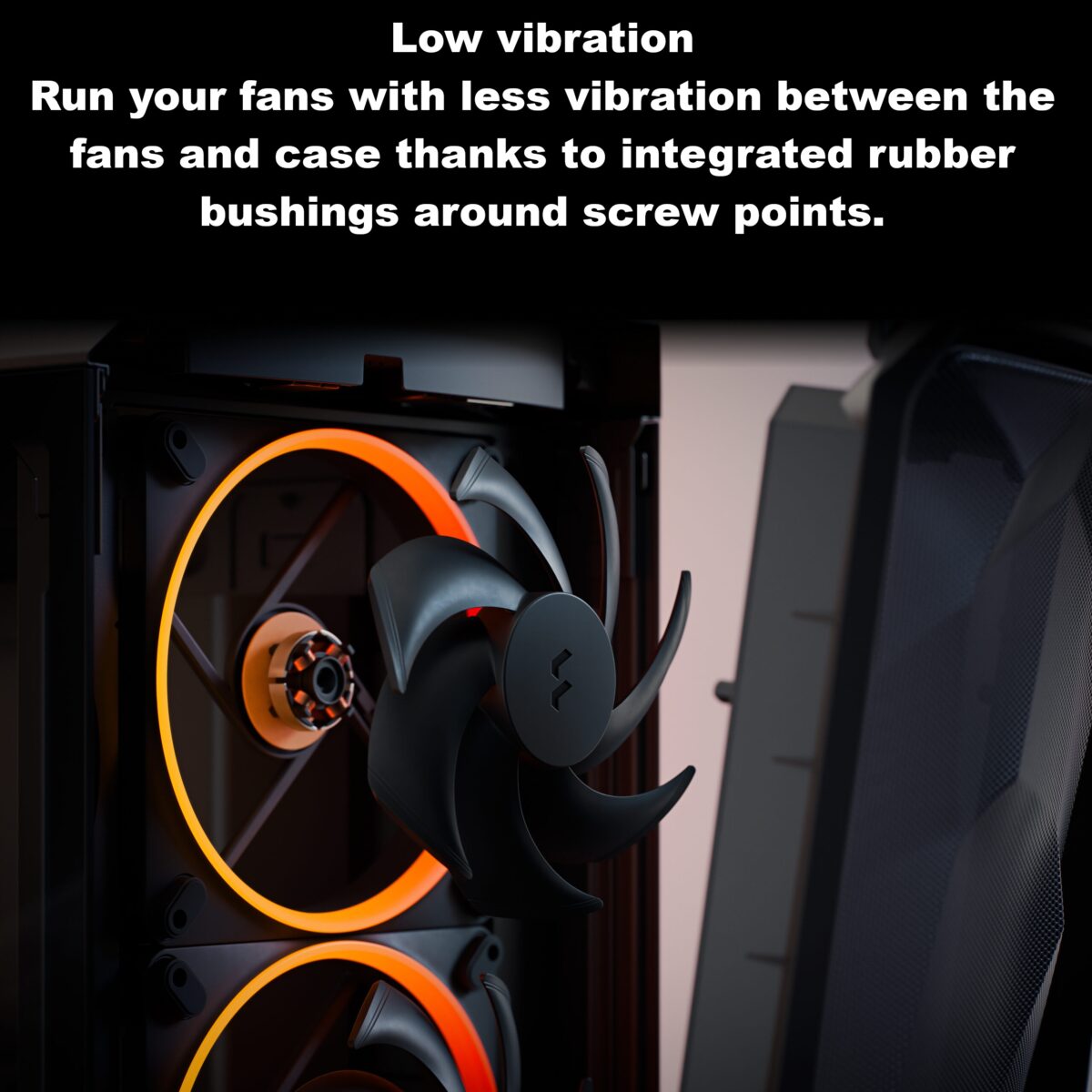 Fractal Momentum 12 RGB 3-Pack High-Performance 120mm Fans With ARGB Gen 2 Lighting, LCP Blades, FDB Bearing, PWM Control, Zero RPM Mode, High Airflow And Low Noise ~ Black FD-F-MR1-1203  Momentum 12 RGB, 3-pack, Black FD-F-MR1-1203