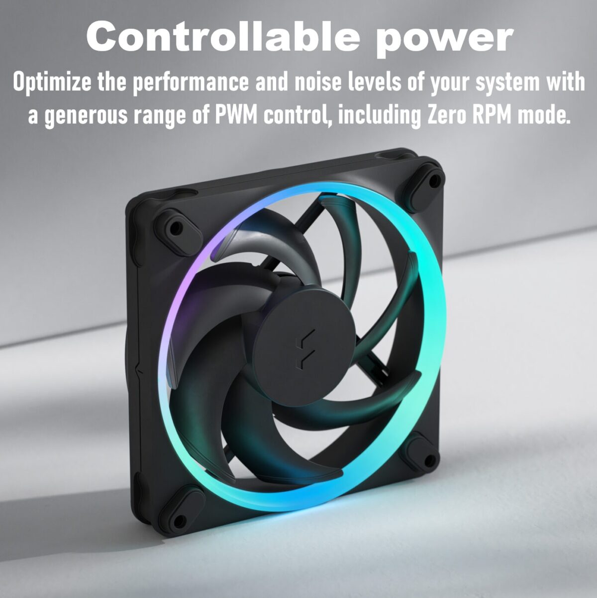 Fractal Momentum 12 RGB 3-Pack High-Performance 120mm Fans With ARGB Gen 2 Lighting, LCP Blades, FDB Bearing, PWM Control, Zero RPM Mode, High Airflow And Low Noise ~ Black FD-F-MR1-1203  Momentum 12 RGB, 3-pack, Black FD-F-MR1-1203