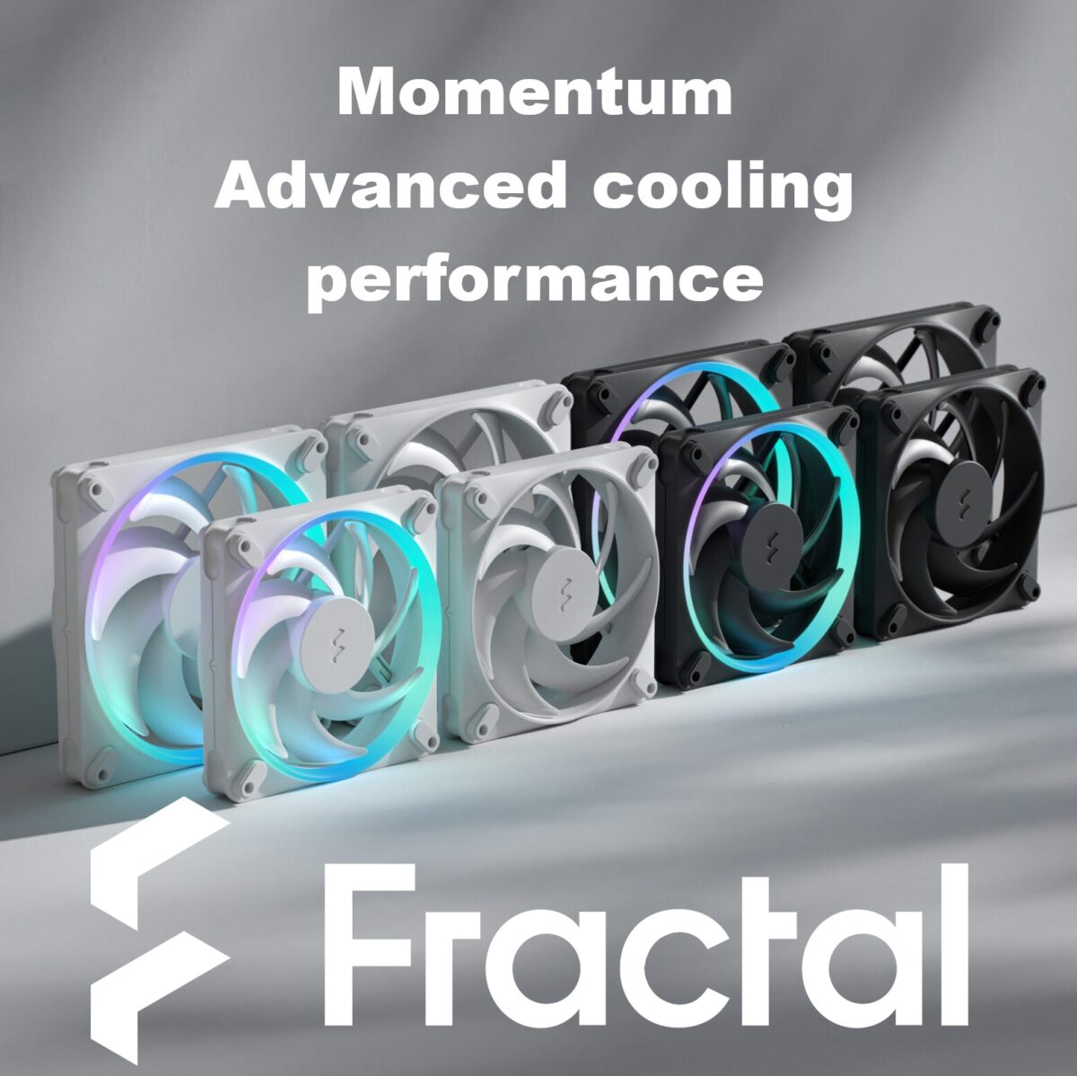 Fractal Momentum 12 RGB 3-Pack High-Performance 120mm Fans With ARGB Gen 2 Lighting, LCP Blades, FDB Bearing, PWM Control, Zero RPM Mode, High Airflow And Low Noise ~ Black FD-F-MR1-1203  Momentum 12 RGB, 3-pack, Black FD-F-MR1-1203