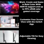 LG 24 Inch FHD IPS Monitor With 120Hz Refresh Rate HDR10 99% sRGB 1ms Motion Blur Reduction HDMI 2.0 Tilt Stand And Slim Virtually Borderless Design | 24U411A-B