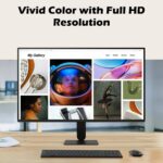 LG 24 Inch FHD IPS Monitor With 120Hz Refresh Rate HDR10 99% sRGB 1ms Motion Blur Reduction HDMI 2.0 Tilt Stand And Slim Virtually Borderless Design | 24U411A-B