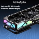 Yeston x GravaStar Radeon RX 9070 XT Mercury Nova OC 16GB GDDR6 PCIe 5.0 Graphics Card With Navi48 4nm Core, 3060MHz Boost Clock, Triple 8-Pin Power, Vapor Chamber Cooling, ARGB Design