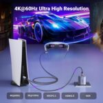 UGREEN-35984A UGREEN HDMI to USB-C 4K 60Hz 2 Meter Cable With USB Power Cable UGREEN Active HDMI To USB-C 4K 60Hz Cable With USB Power 2-meters , Supports 2K 120Hz 1080P 144Hz HDR Surround Audio, Unidirectional HDMI to Thunderbolt , for Switch, PS5 - SteamDeck - Laptop to USB-C Portable Monitor -AR/XR Headset | 35984A